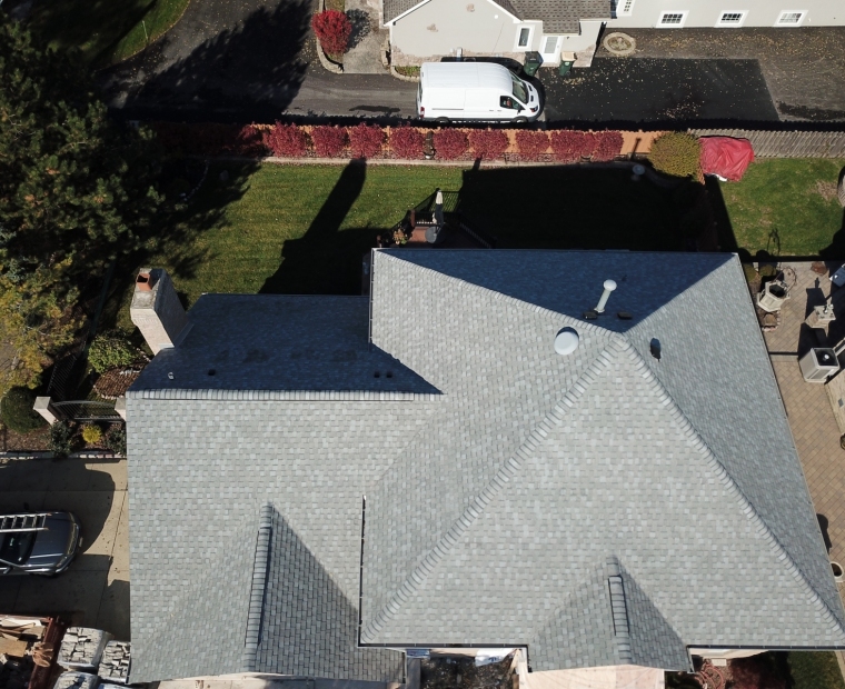 Completed roof in Arlington Heights