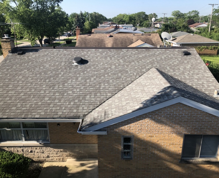 New roof installation